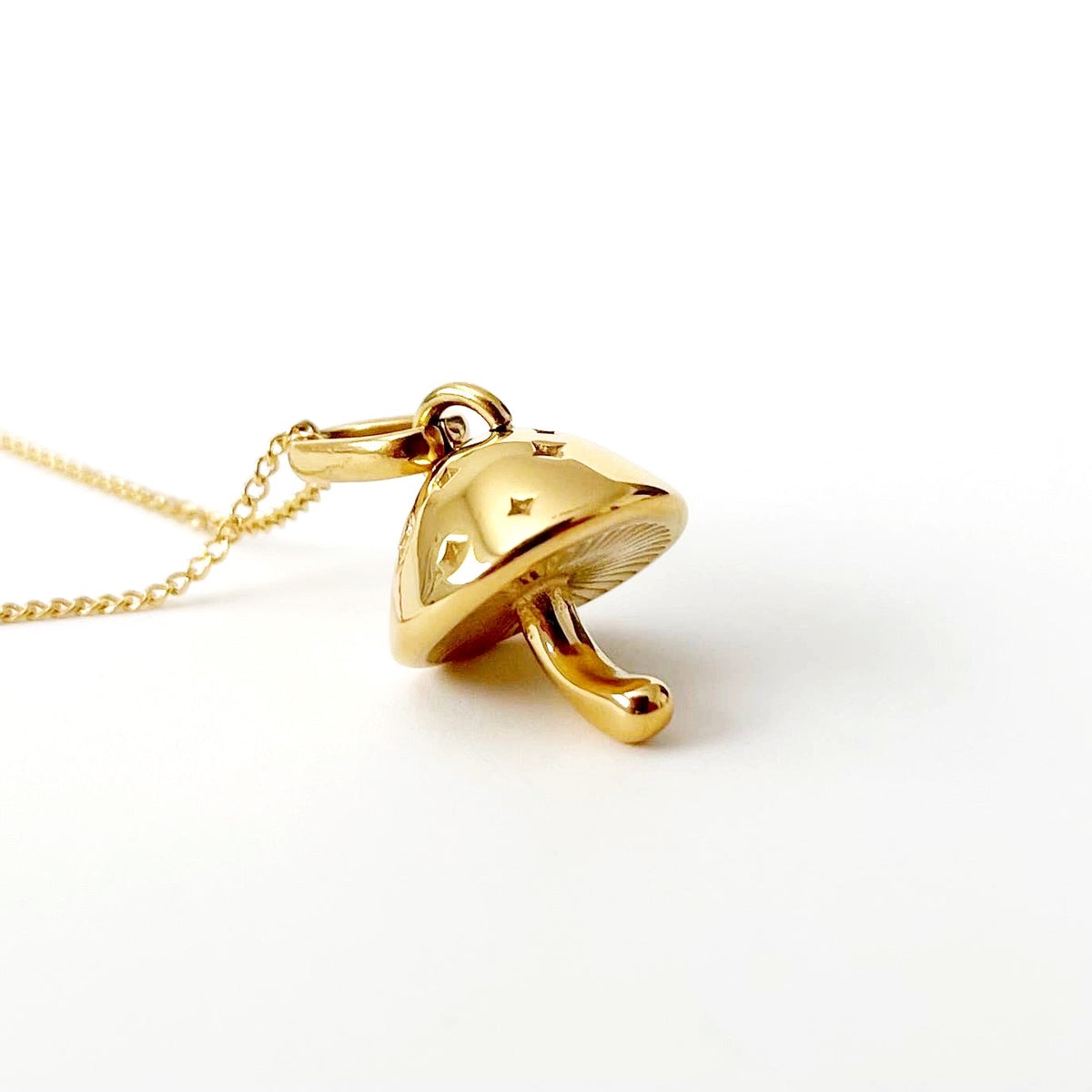 Champignon aka Mushroom Necklace- Gold