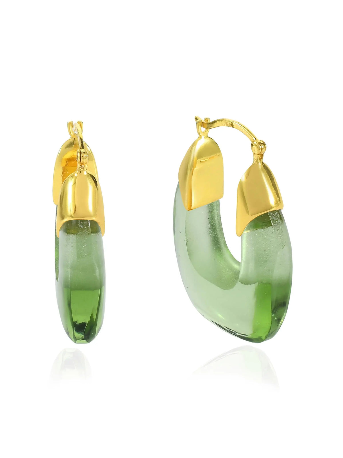RAFELLI EARRINGS SOFT GREEN
