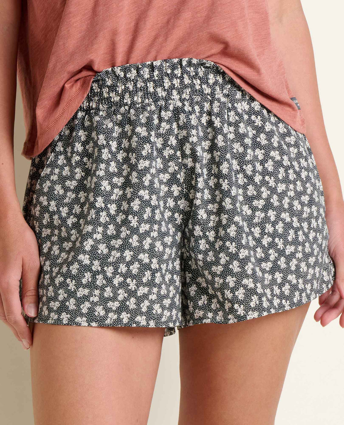 Sunkissed Pull-On Short - Black + Salt Print (S26)