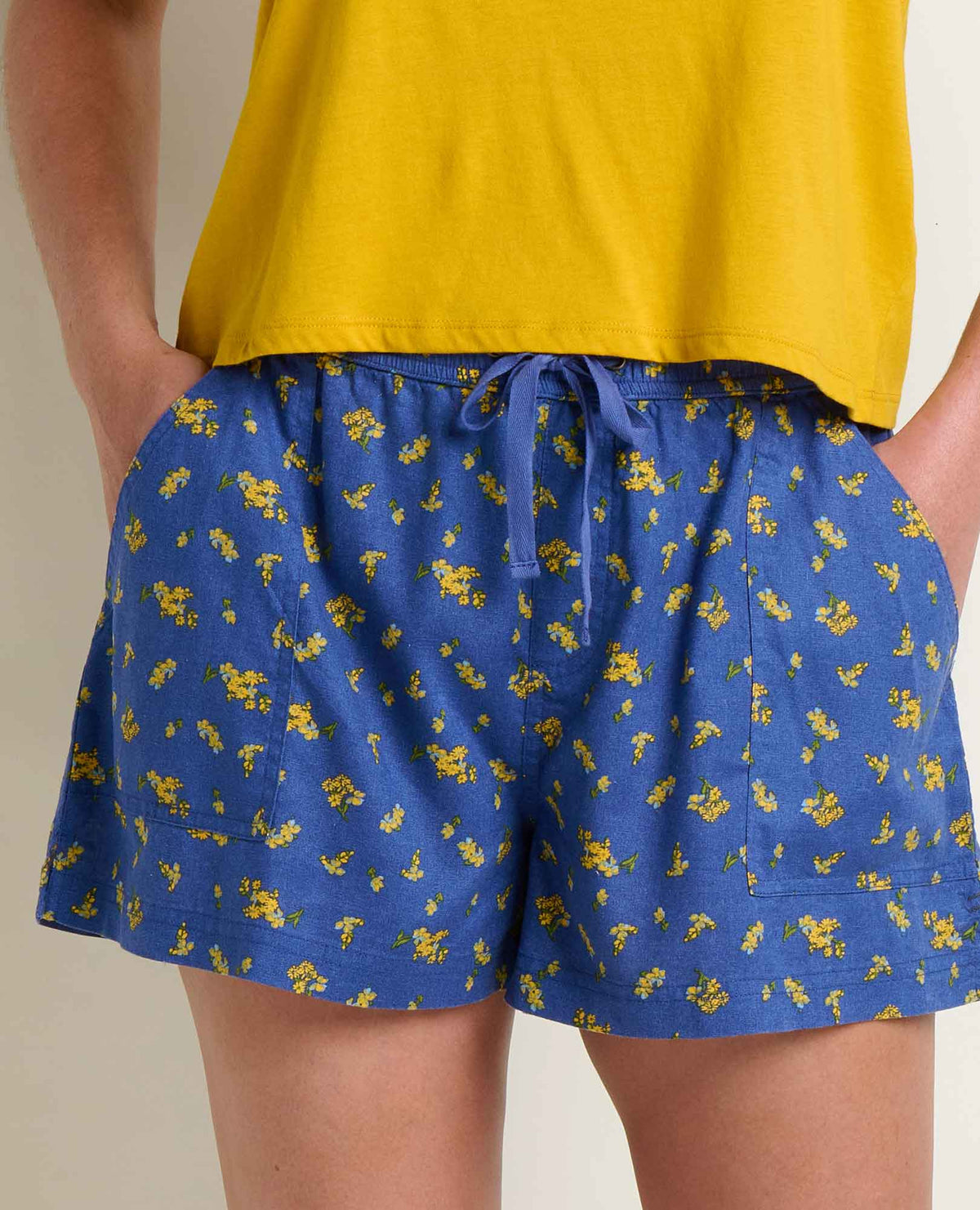 W’s Taj Hemp Pull-On Short - River Print (S26)