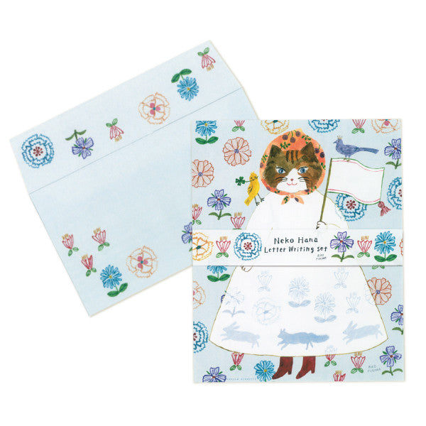 Letter Writing Set Cat Bonnet products Aiko Fukawa Nishisyuku