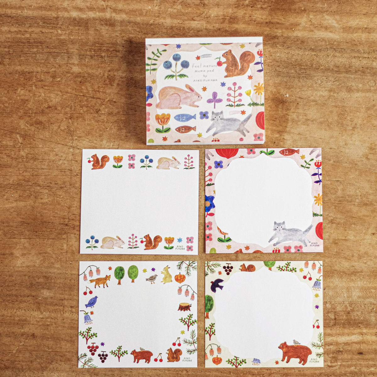 Memo Pad cozyca Woodland Creatures Aiko Fukawa Block