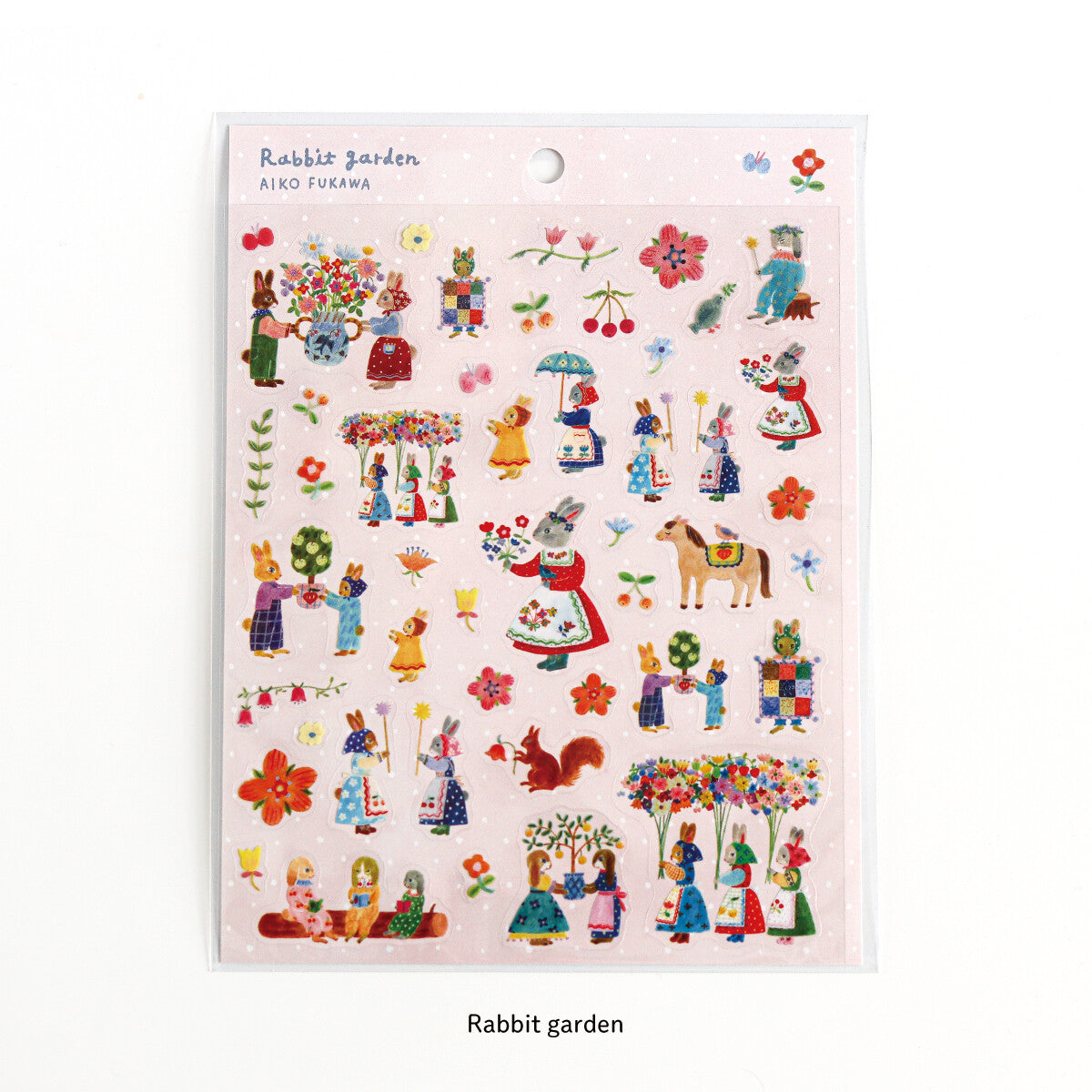 Sticker Rabbit Garden