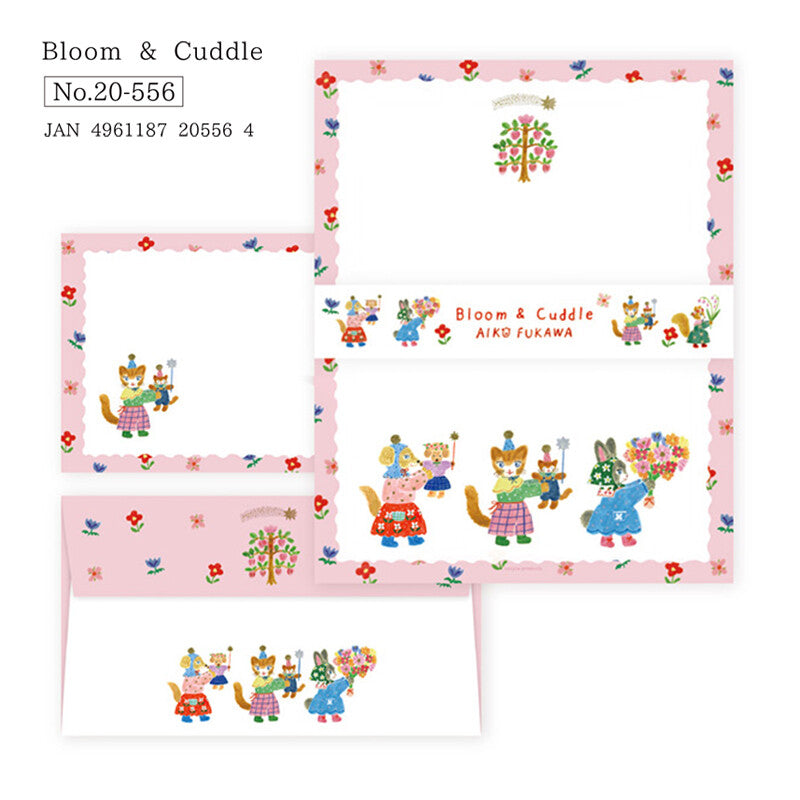 Letter Writing Set Holding Bloom + Cuddle