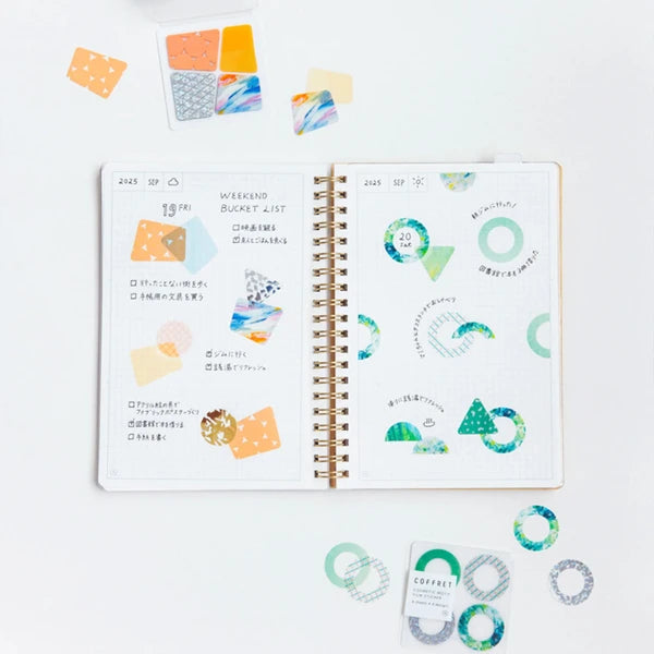 Planner Stickers Rings Orange