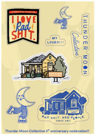 Thunder Moon Sticker Sheet