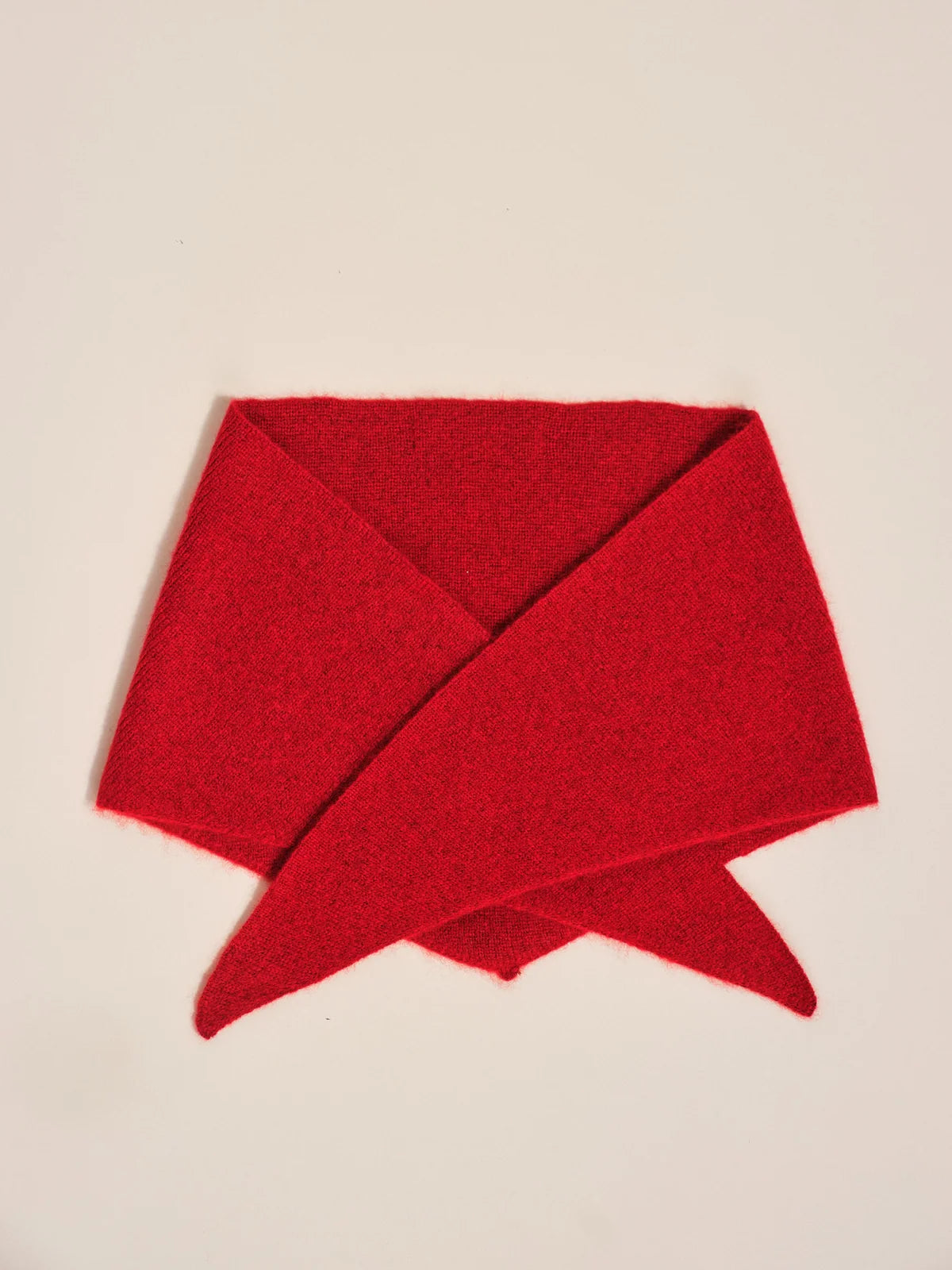 Cashmere Triangle Scarf Red
