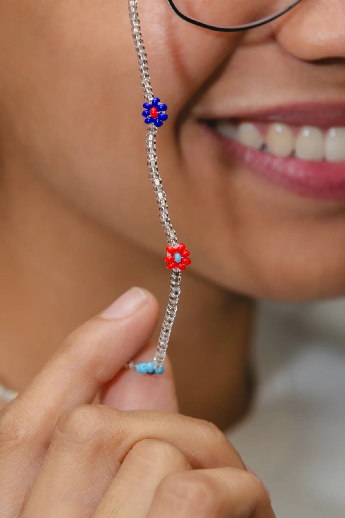 Flower Glasses Holder Chain