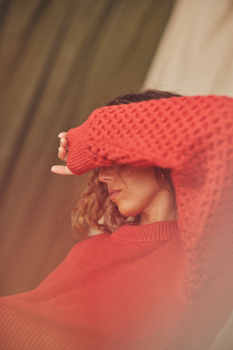 Vegan Sweater: Rust
