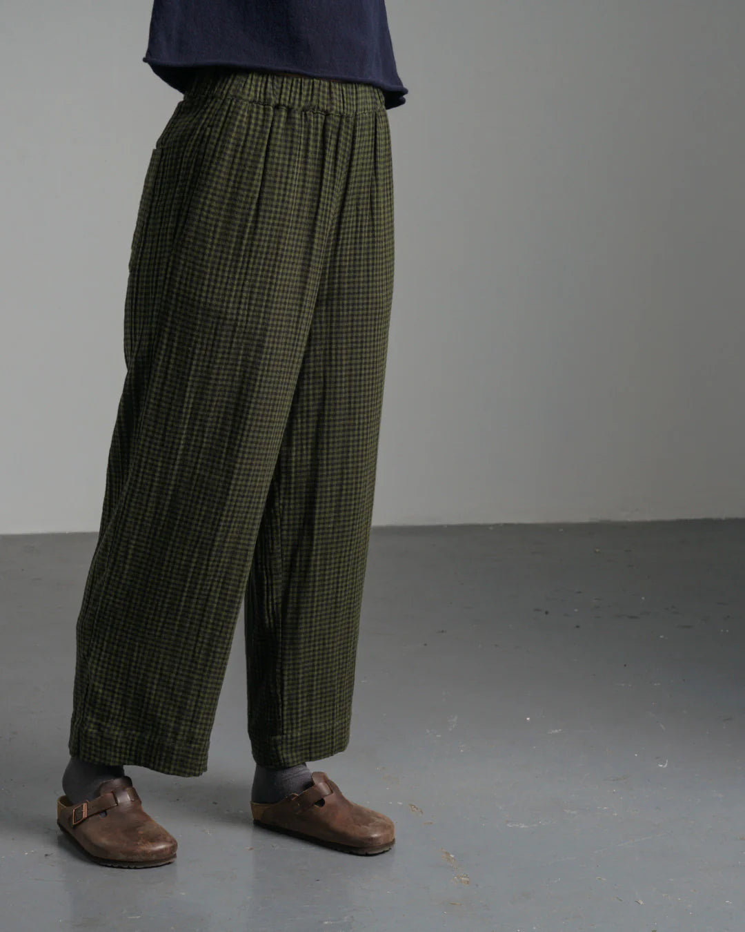 Orla Casual Trousers Olive Check