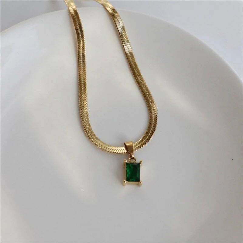 Cassidy Necklace Green