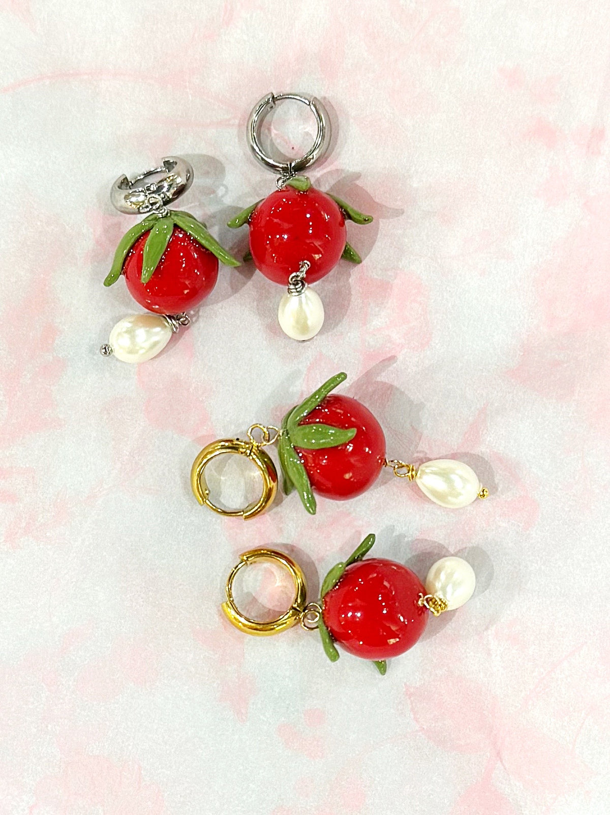 Tomato Charm Huggies