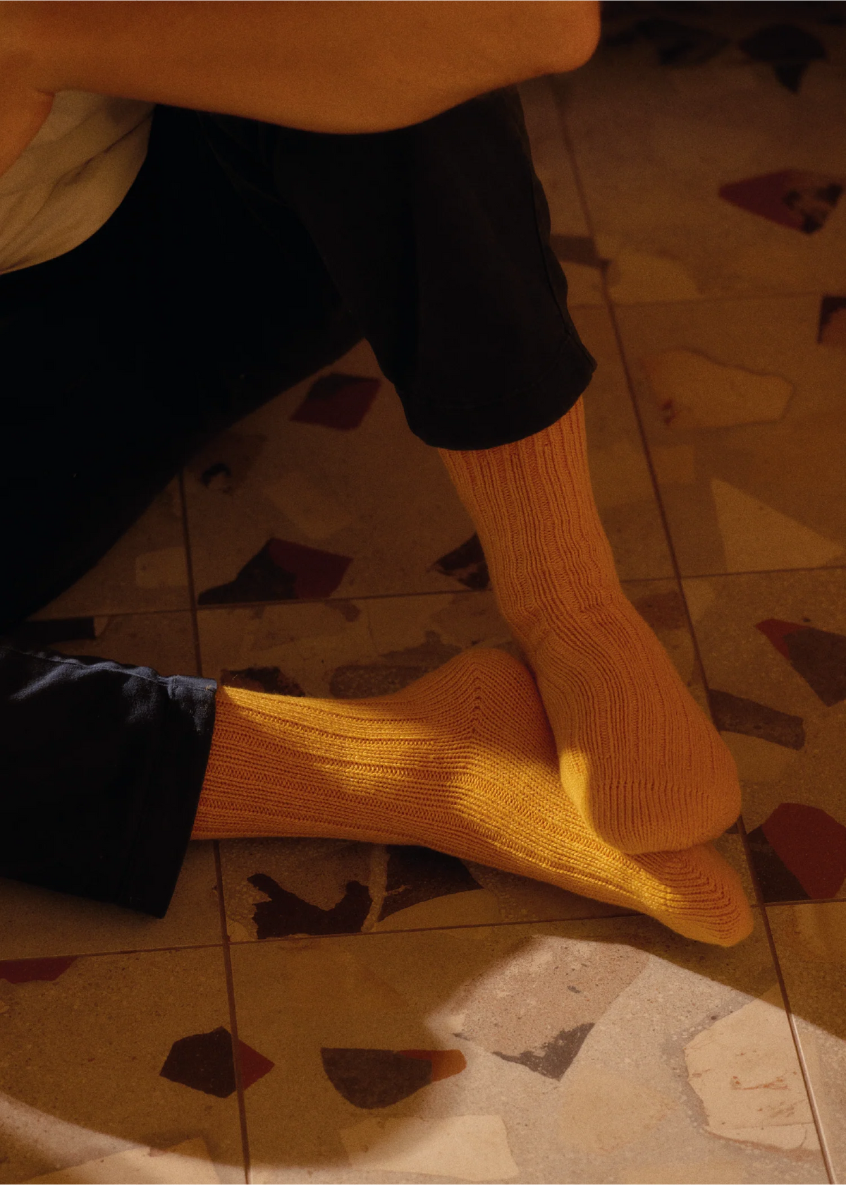Thunders Love Soft Wool Pumpkin Socks