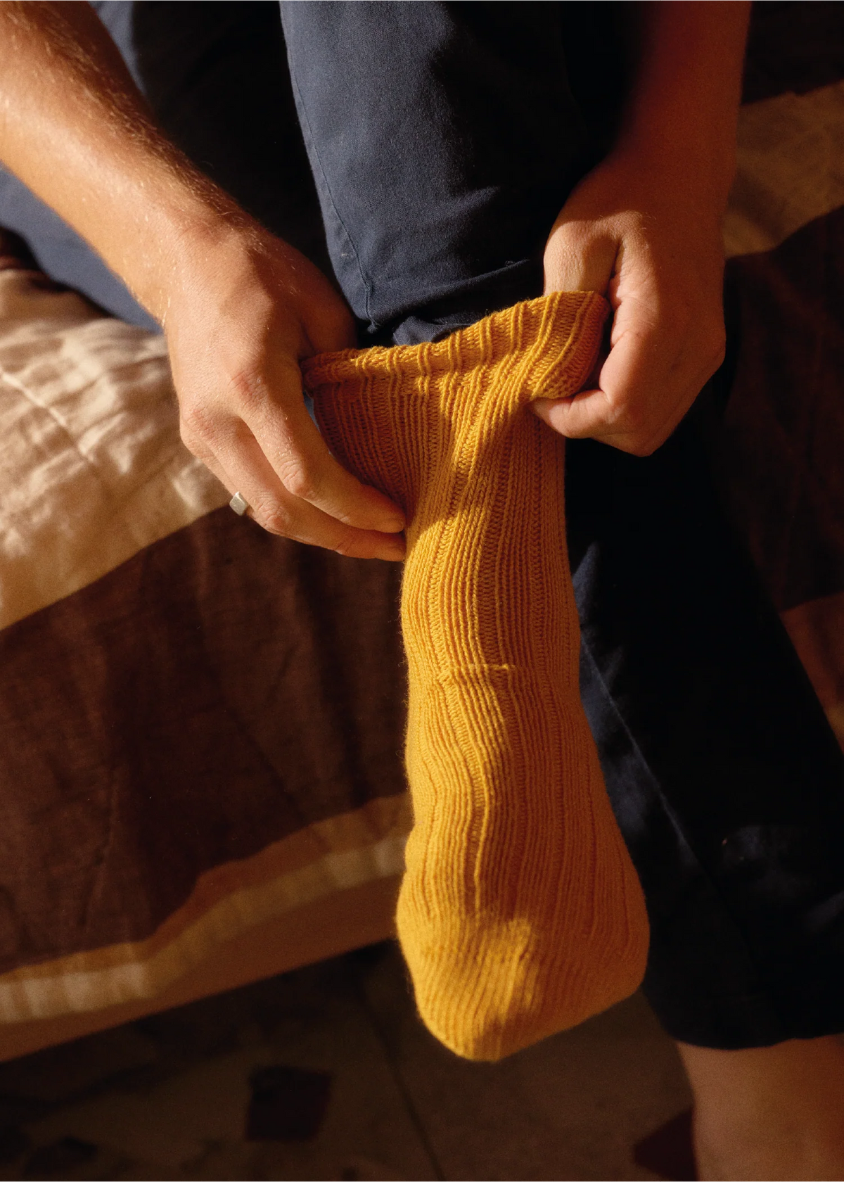 Thunders Love Soft Wool Pumpkin Socks
