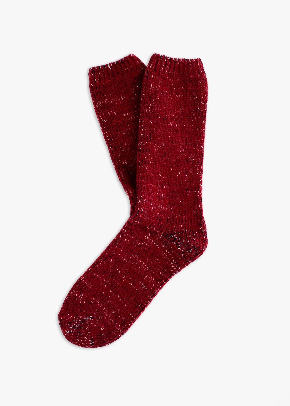 WOOL COLLECTION Recycled Burgundy Socks