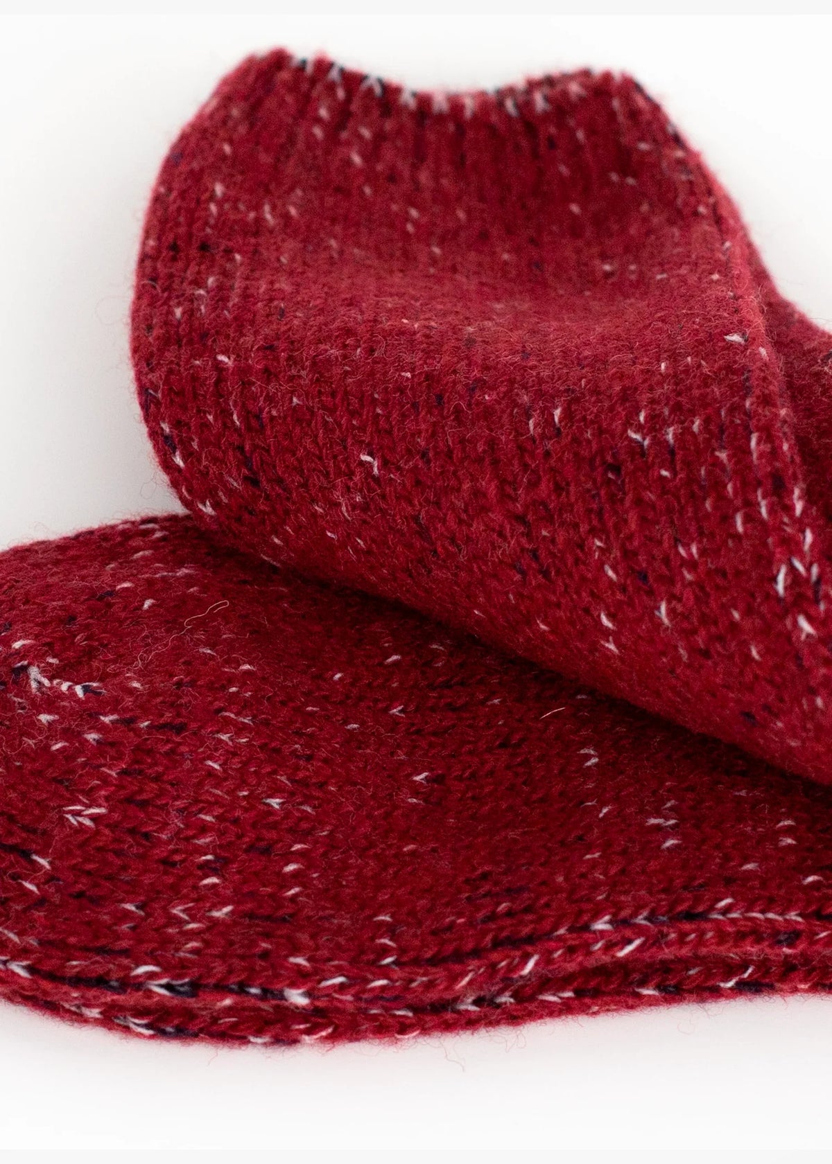 WOOL COLLECTION Recycled Burgundy Socks