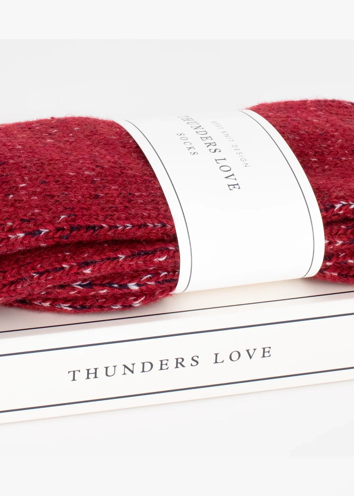 WOOL COLLECTION Recycled Burgundy Socks