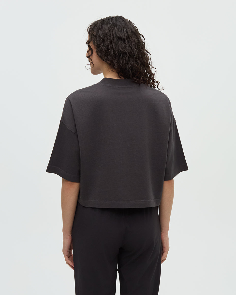 W Laurelwood Crop T-Shirt - Graphite (S26)