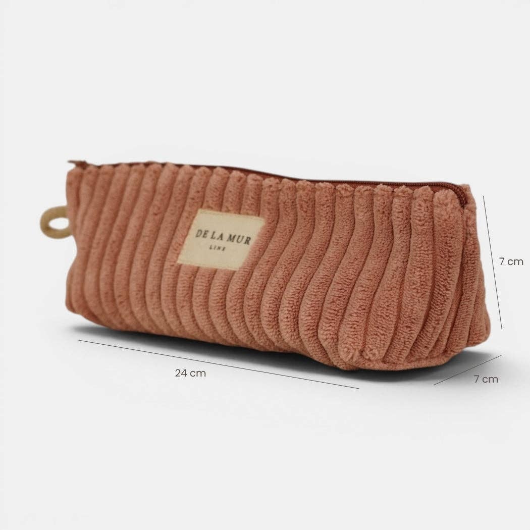Corduroy Pencil Case – Dusty Rose (Crepe)