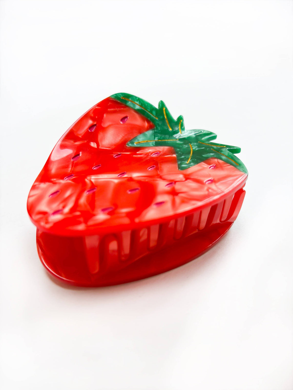 Strawberry Claw Clip // Cellulose Acetate: Small