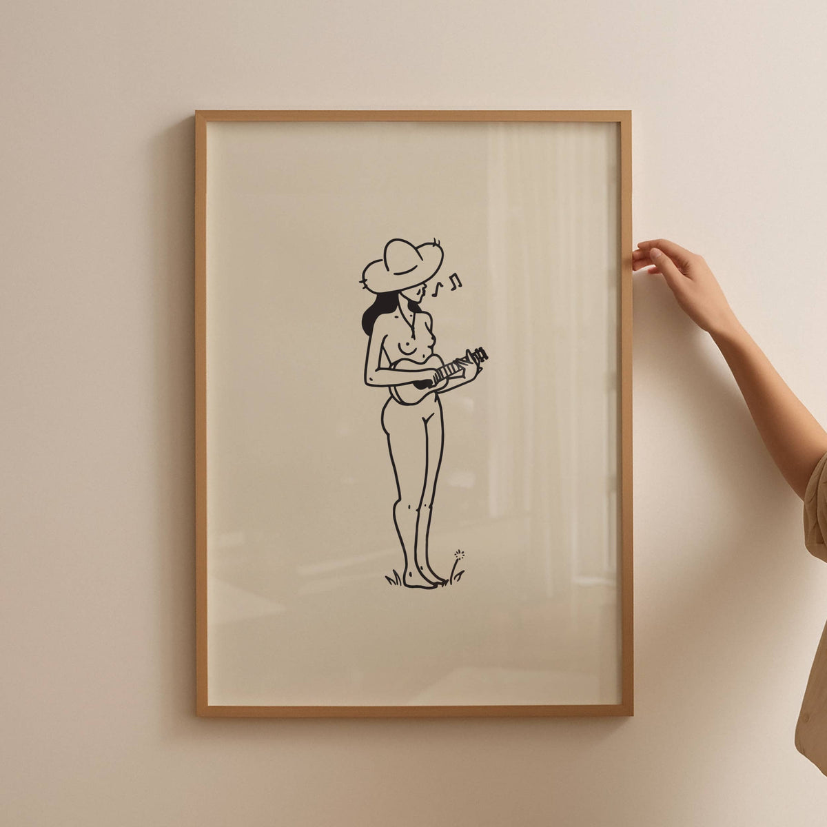 Music Lover Minimal Art Print: Medium