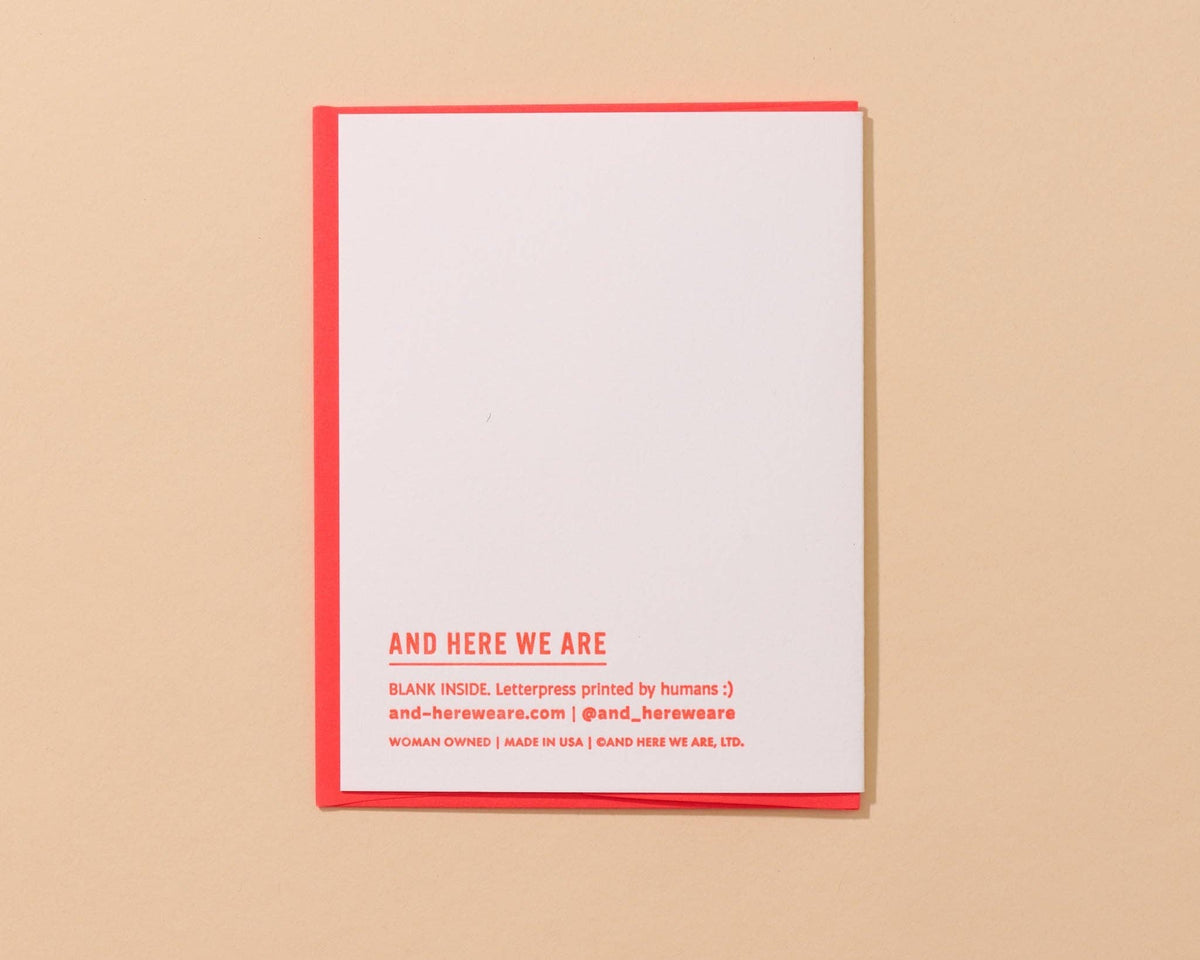 Sardine Love Letterpress Card - Foodie Grocery Spring Easter
