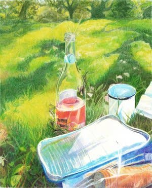 Wine in Prospect Park: 8x10"