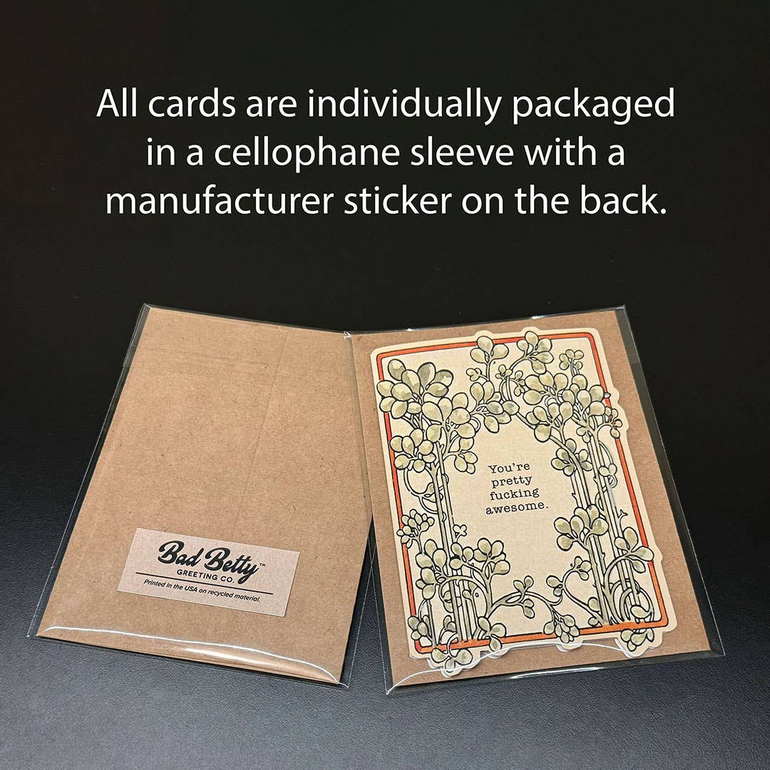 Only Whores Can Read - This Funny Greeting Card