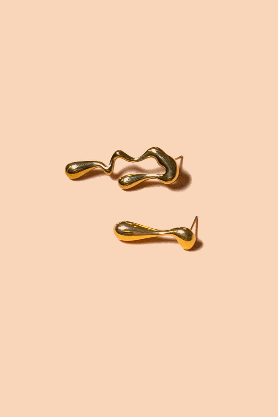 Liquid Studs - 18K Gold Plated