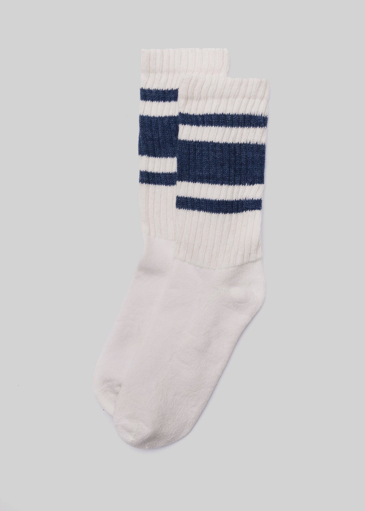 The Retro Mono Stripe: Denim Heather