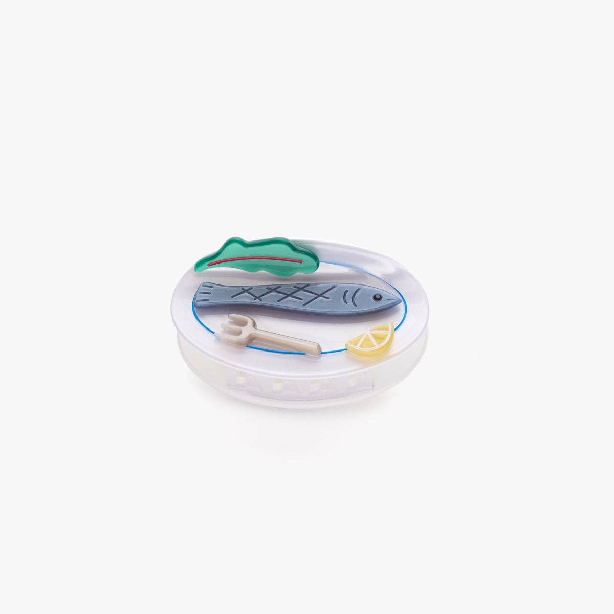 Poisson Sardine Fish Plate Acetate Hair Claw Clip Accessory