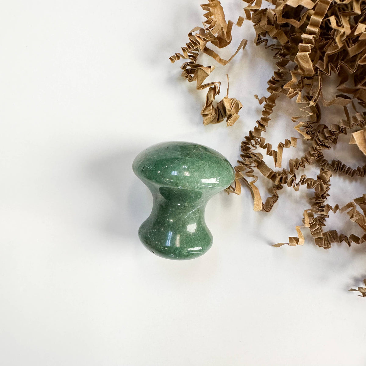 Natural Stone Mushroom Gua Sha: Aventurine