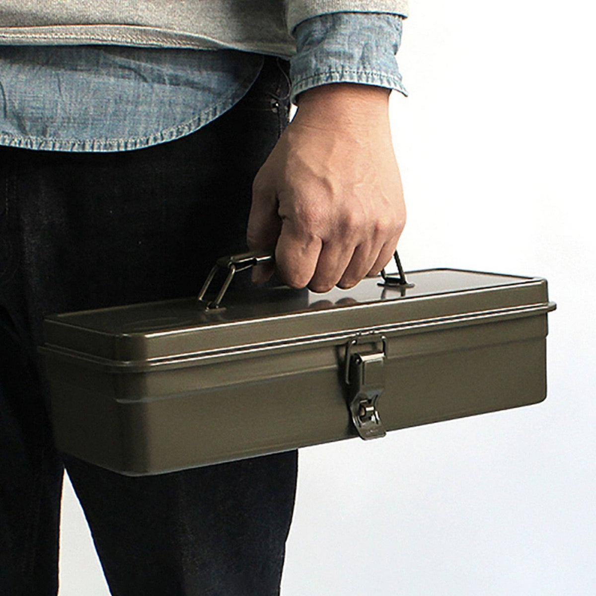 Toyo - Steel Toolbox T-320: Antique Green