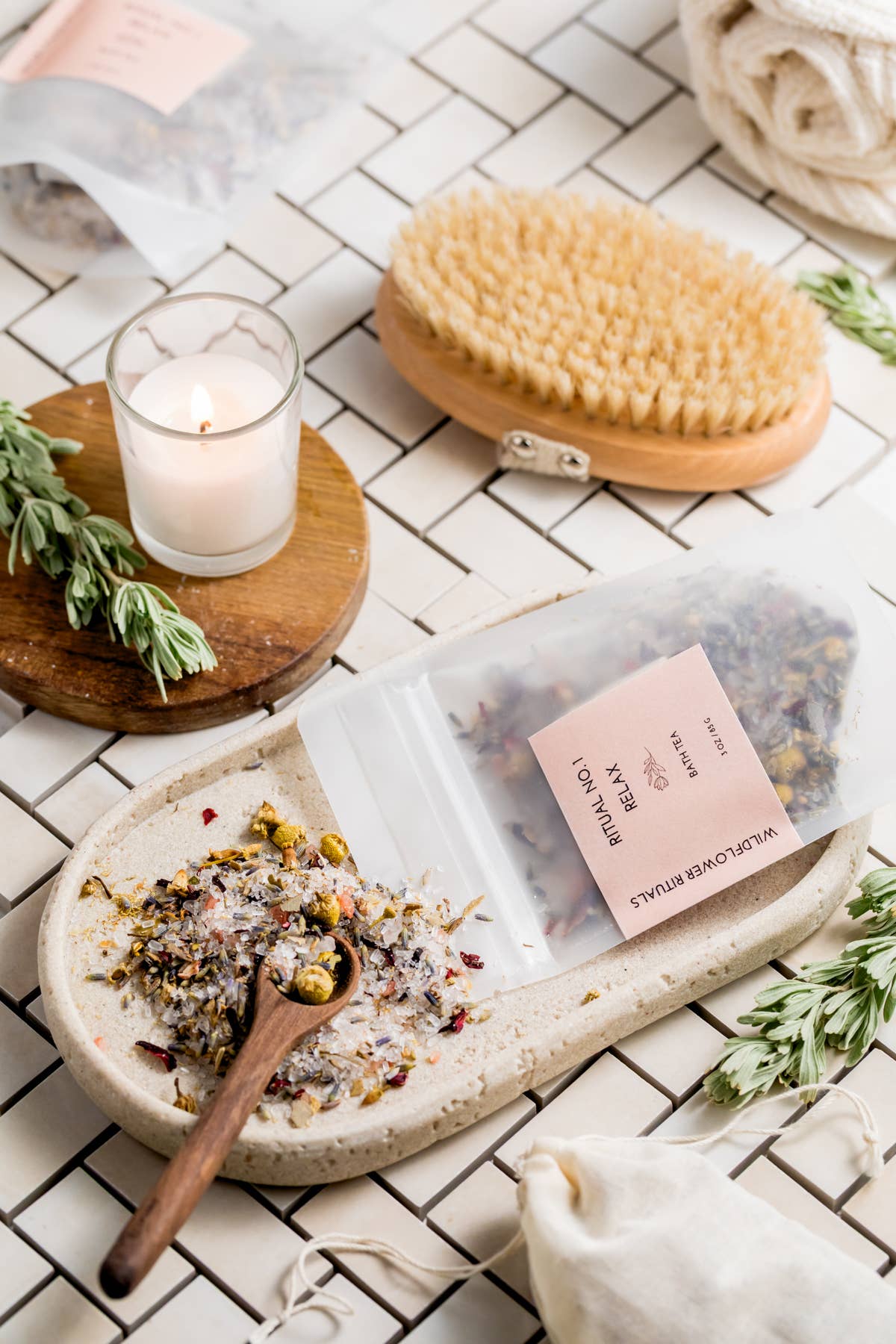 Ritual No. 1 Relax Botanical Bath Tea - Lavender Chamomile