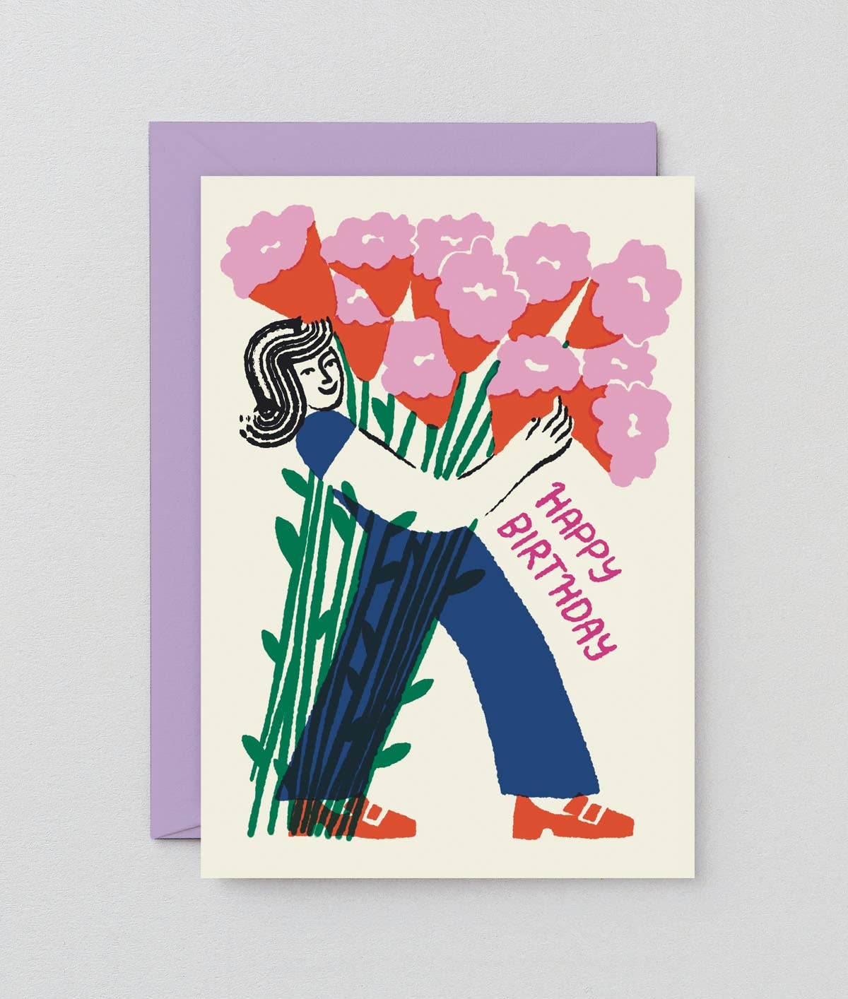 Happy Birthday Flower Bouquet&#39; Greetings Card