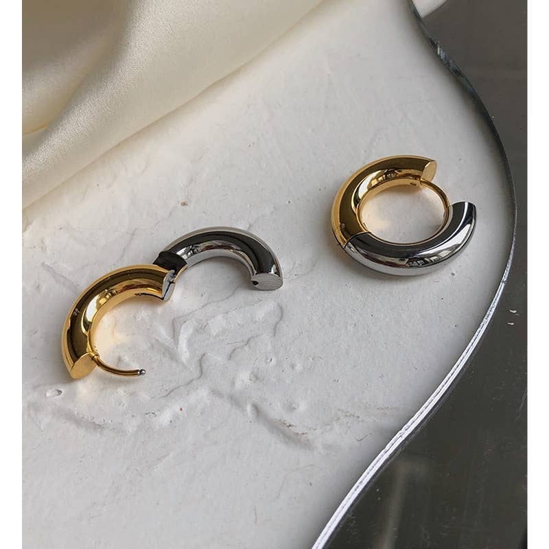 Undecided- Two Tone Earring Pair