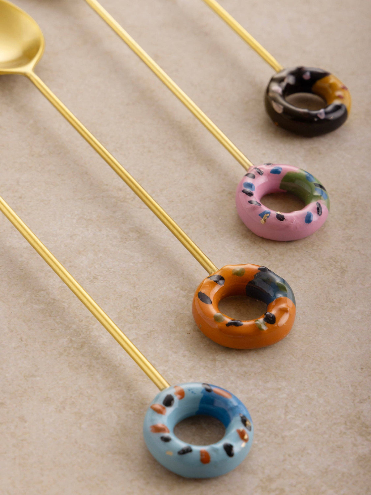 Bursa “Donut” Gold Teaspoon (Stainless Steel