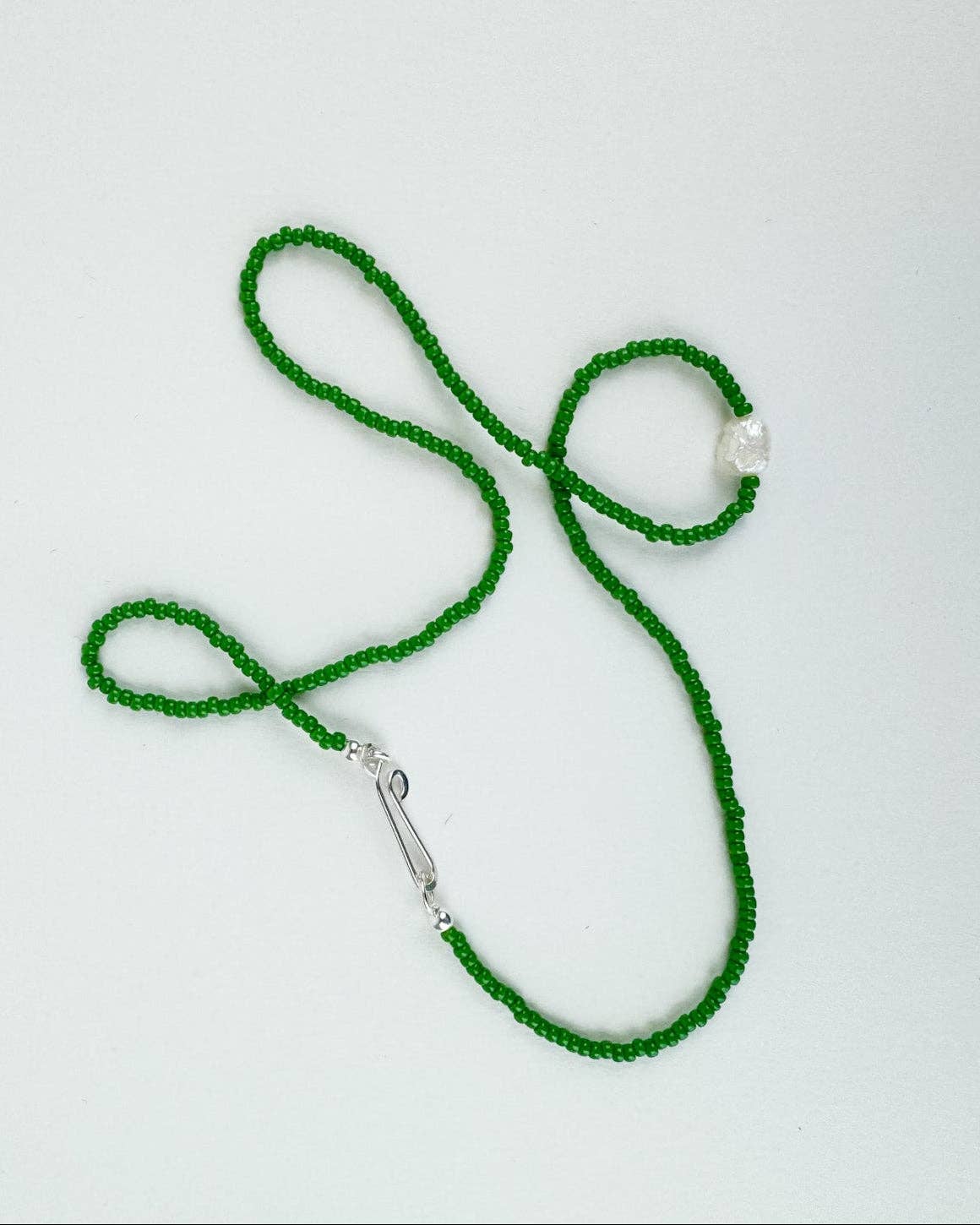 Khadi Necklace Green: Gold-Fill / 17&quot;