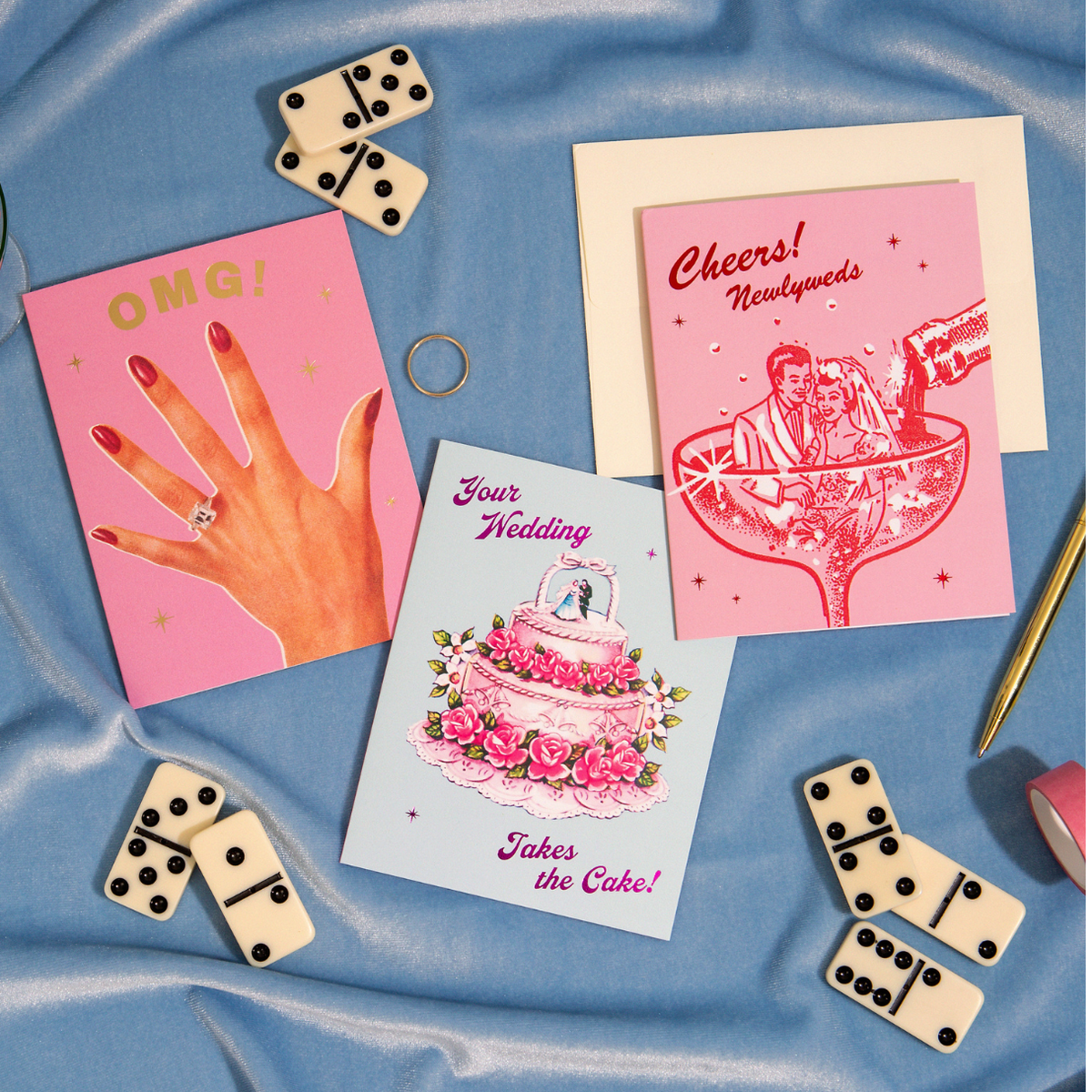 OMG! Engaged Ring – Foil Engagement ✿ Celebration Card