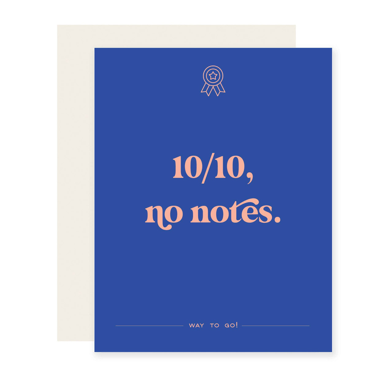 10/10, No Notes | Funny Congratulations Card