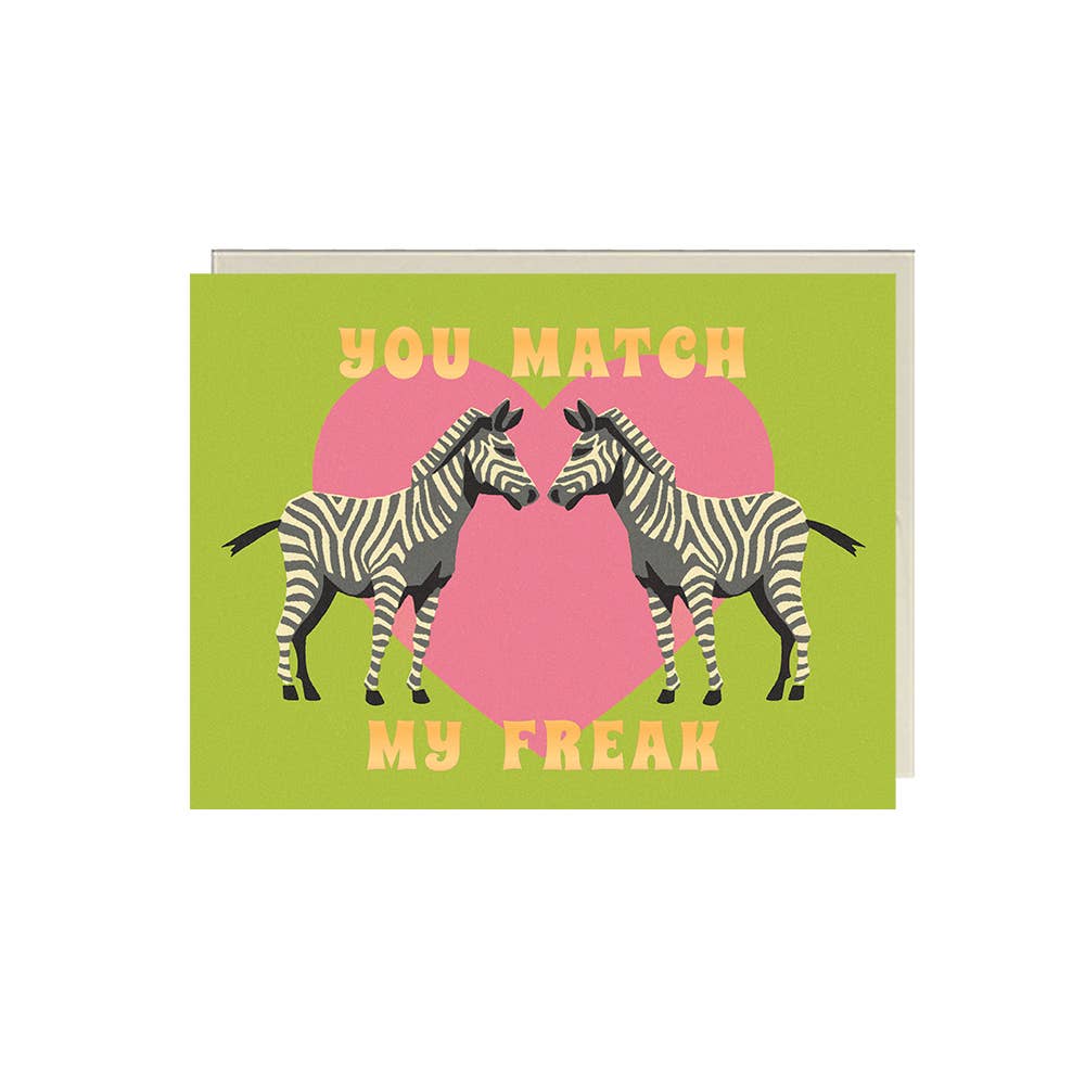 Match My Freak Zebras - Foil Valentine's Day ✿ Love