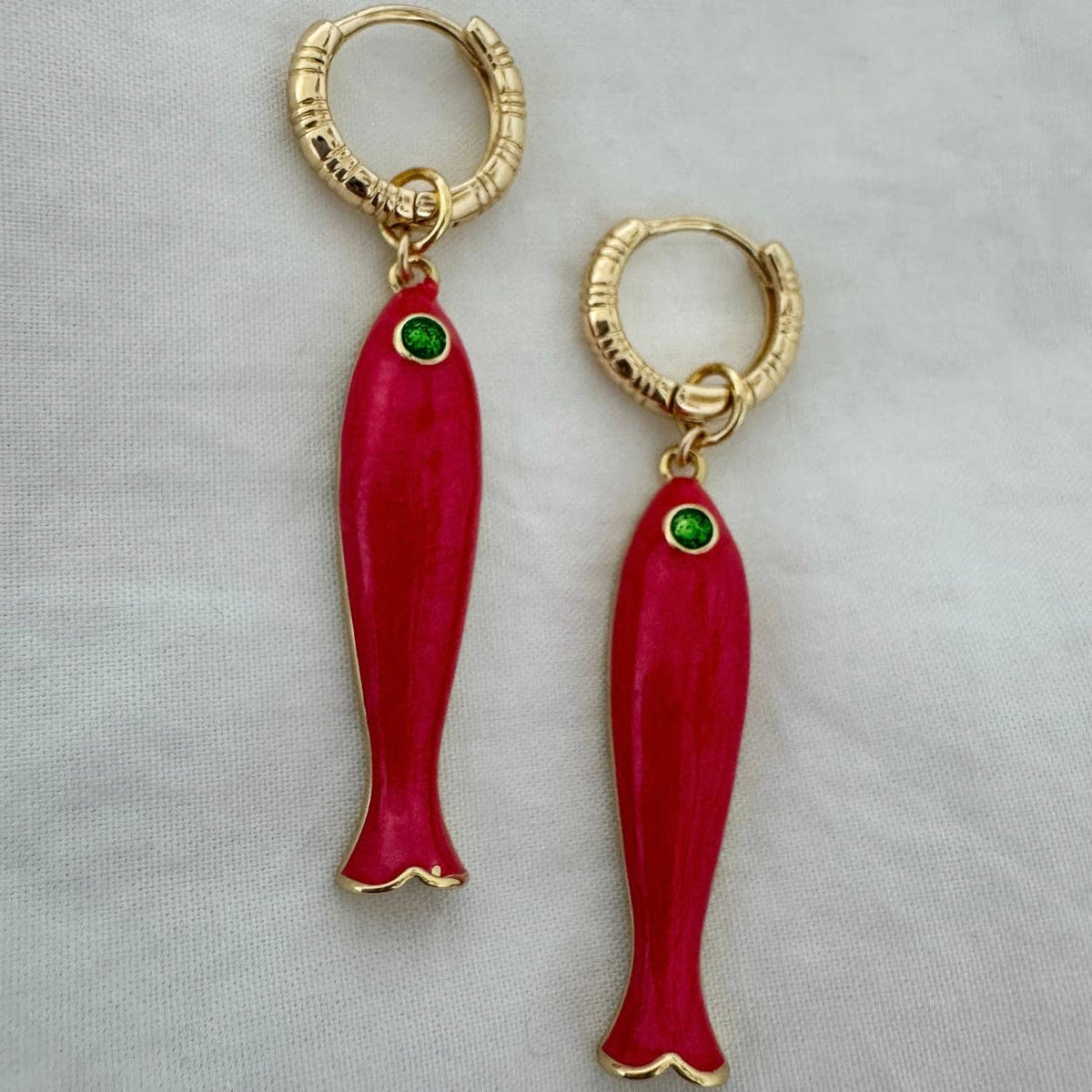 Lucia Earrings: Cherry