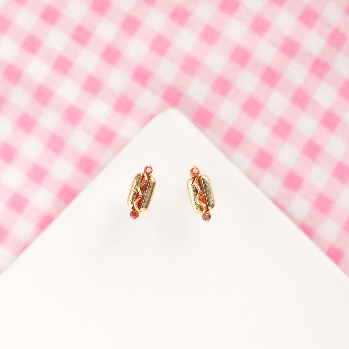 Hot Dog Studs: Gold sold SINGLE
