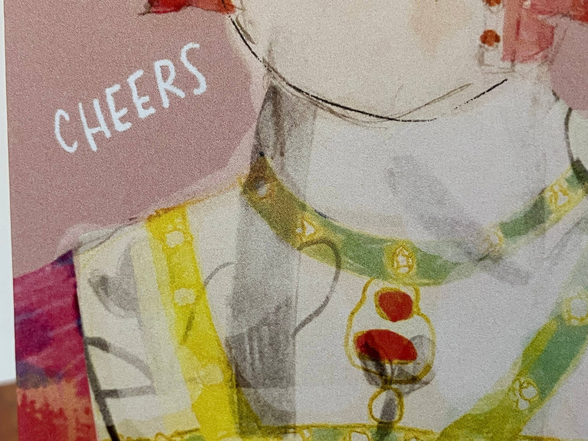 A2 Greeting Card - Tudor Cheers (Jane Seymour)
