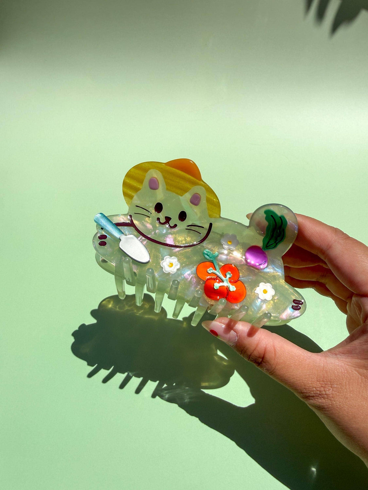 Gardener Cat Hair Claw Clip