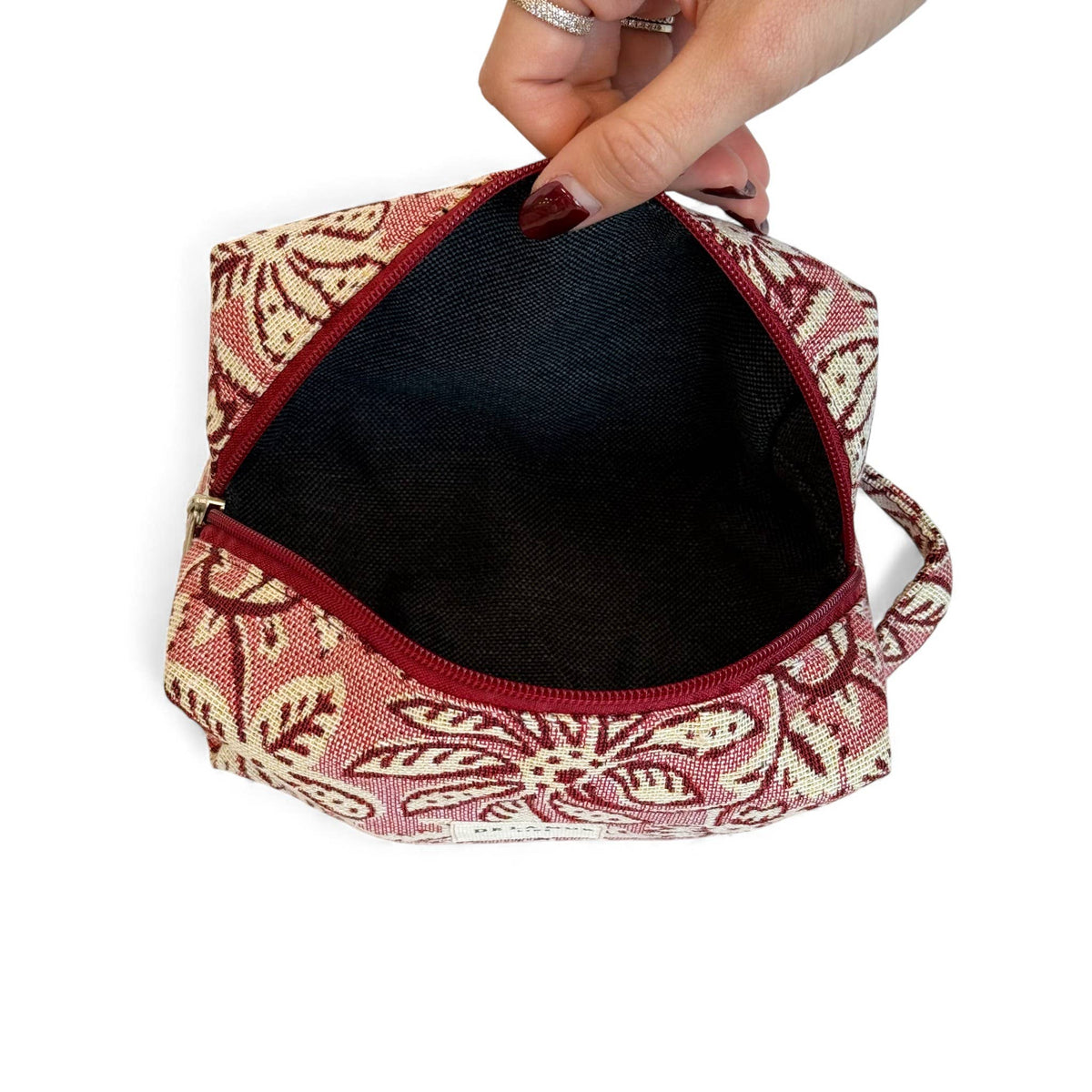 Squared Makeup Bag Camel