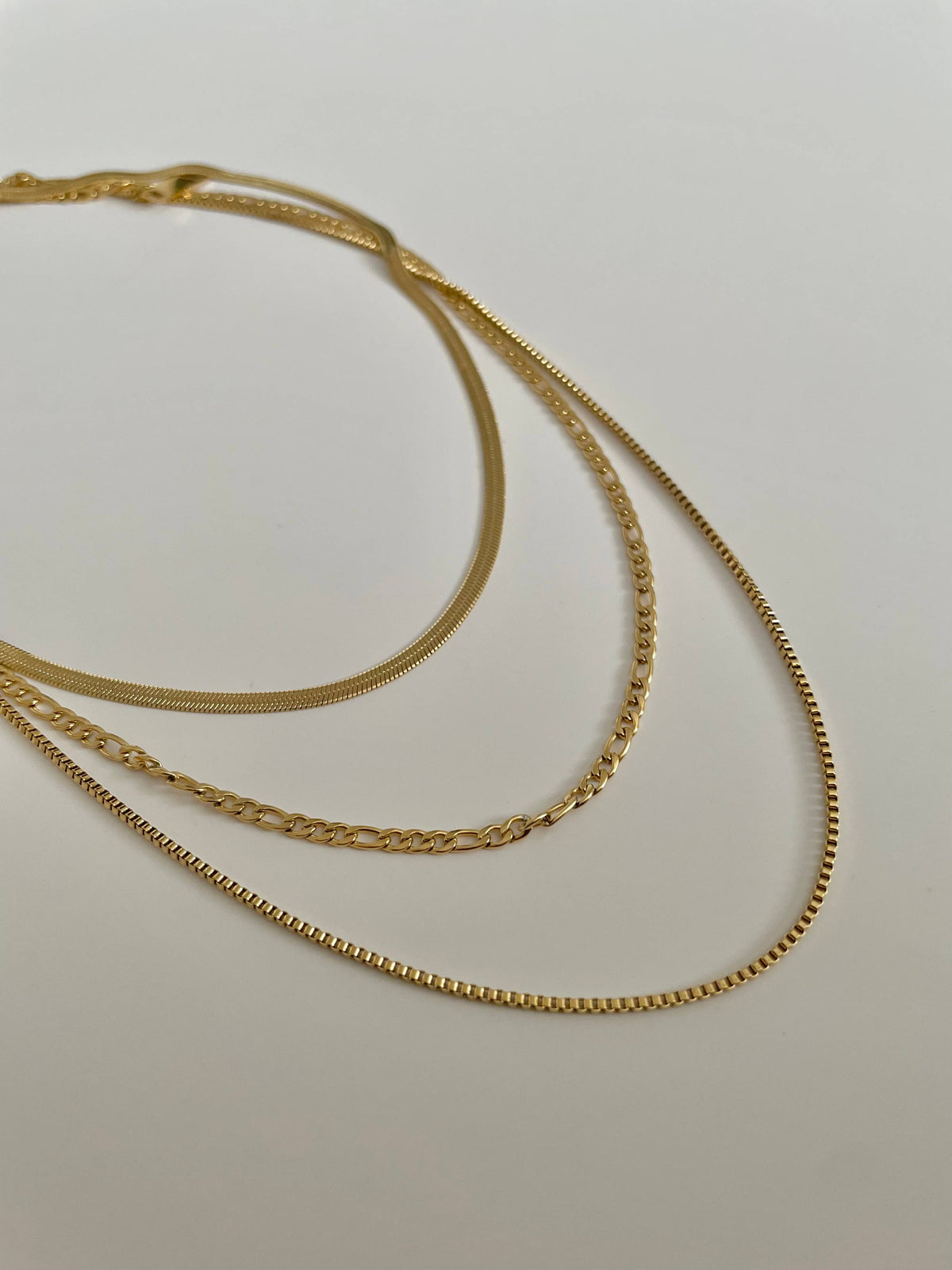Shaylene 3 Layer Necklace- Gold