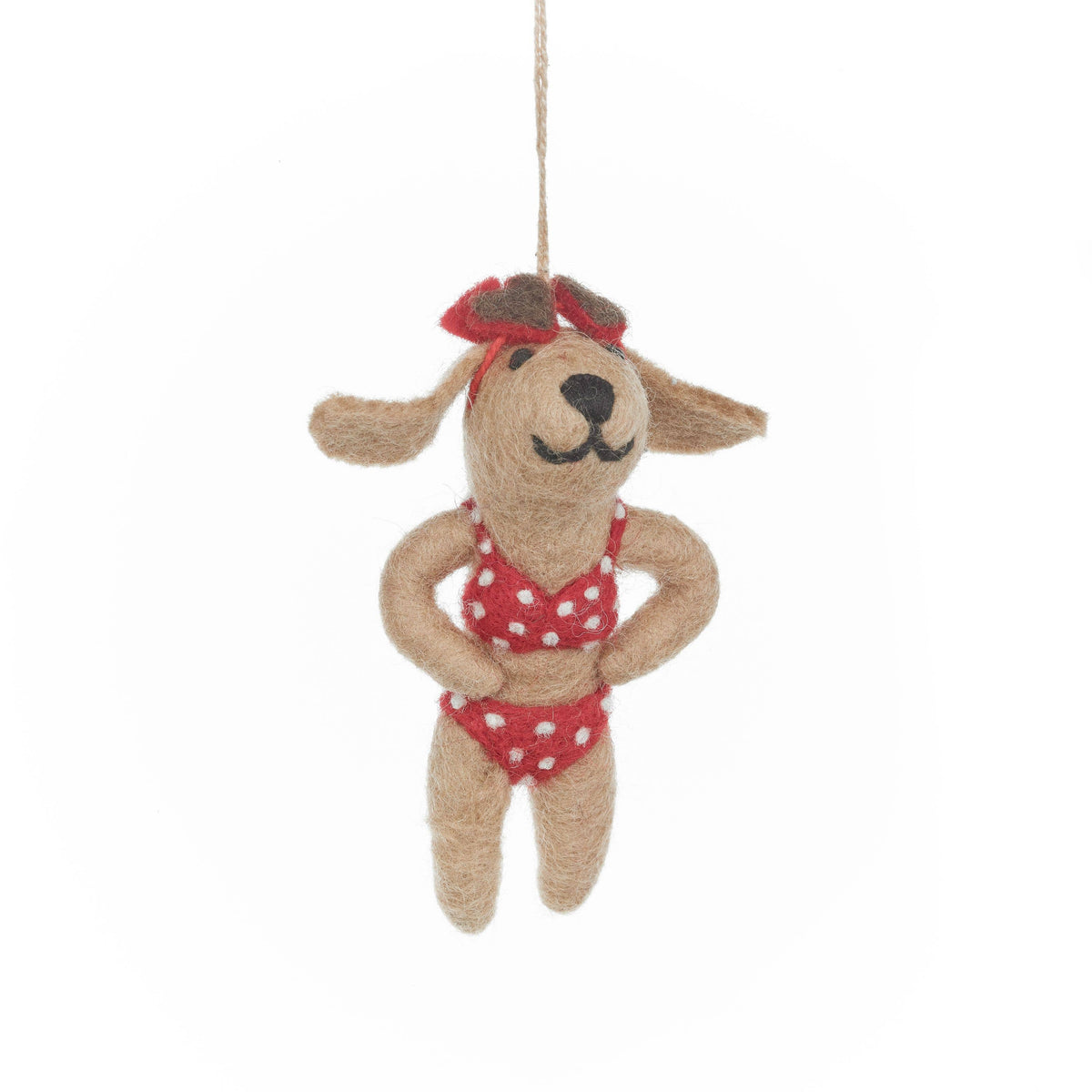 Felt Hot Dog Bikini Beach Ornament