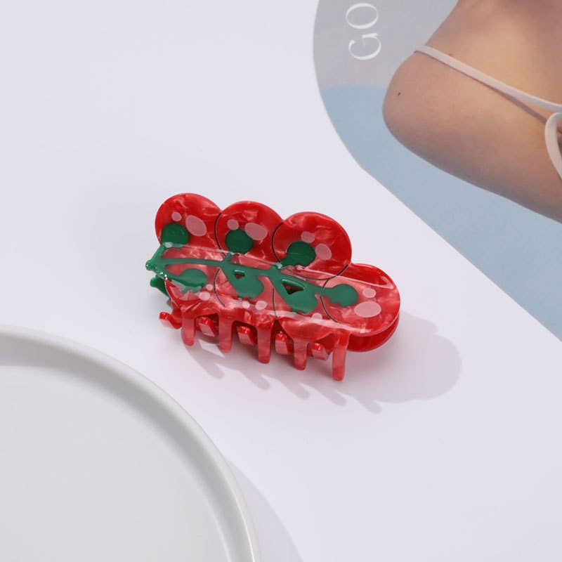 Tomato On The Vine Claw Clip: Orange