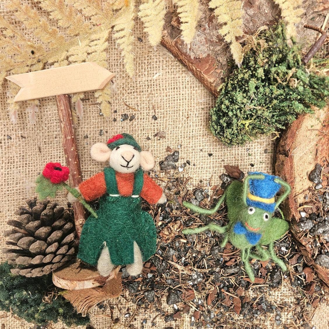 Handmade Felt Jimothy Cricket Hanging Decoration